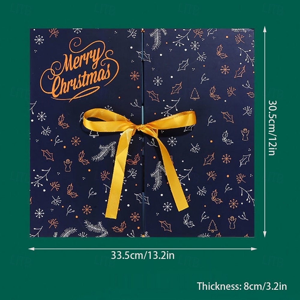 24 Grids Empty Christmas Advent Calendar Boxes DIY Refillable Christmas Blind Box 24 Days Advent Countdown Gifts Boxes Kraft Paper Candy Box New Year Decorations 2025 - $36.99 –P12