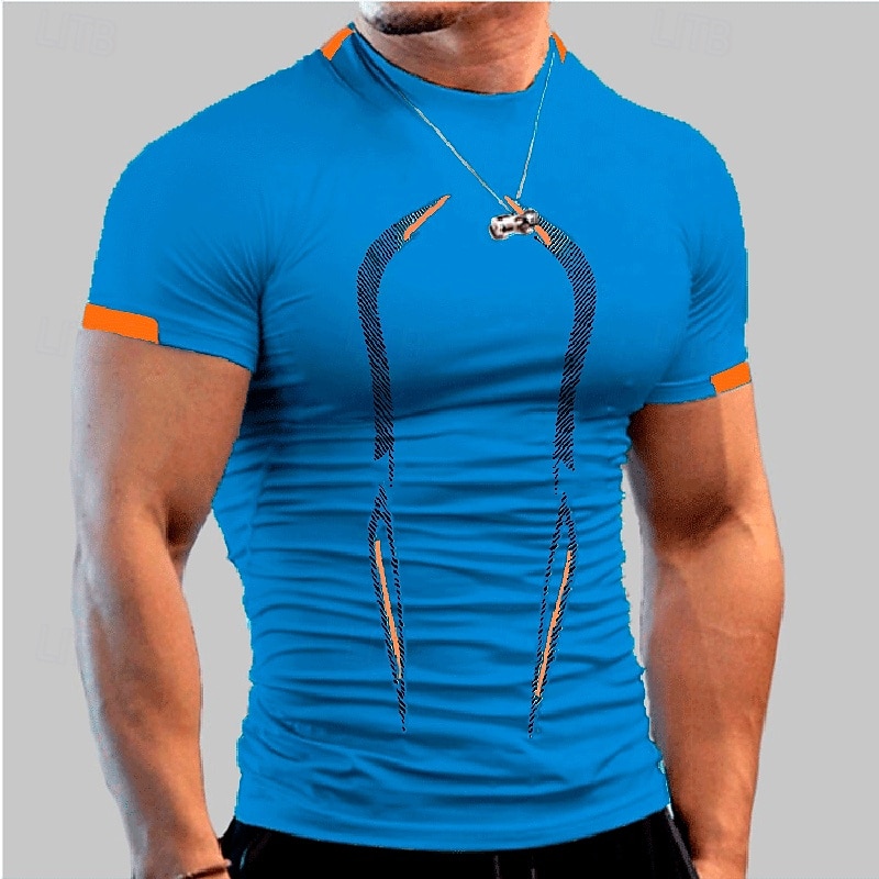 Homme T-shirt de Gym T-shirt de course Manche Courte Top Athleisure Automne Couleur Unie Séchage Rapide Doux Évacuation de la transpiration Jogging Entraînement Musculation Tenue de sport Tenues de de 2025 ? $11.49 –P7