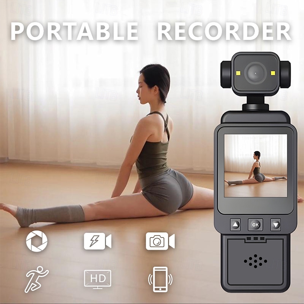 DV-01 Action Camera Portable Recording Image and Video Function Mini WIFI Control 1.6 inch 48MP 1080p 128 GB Street 2025 - $42.99 –P19