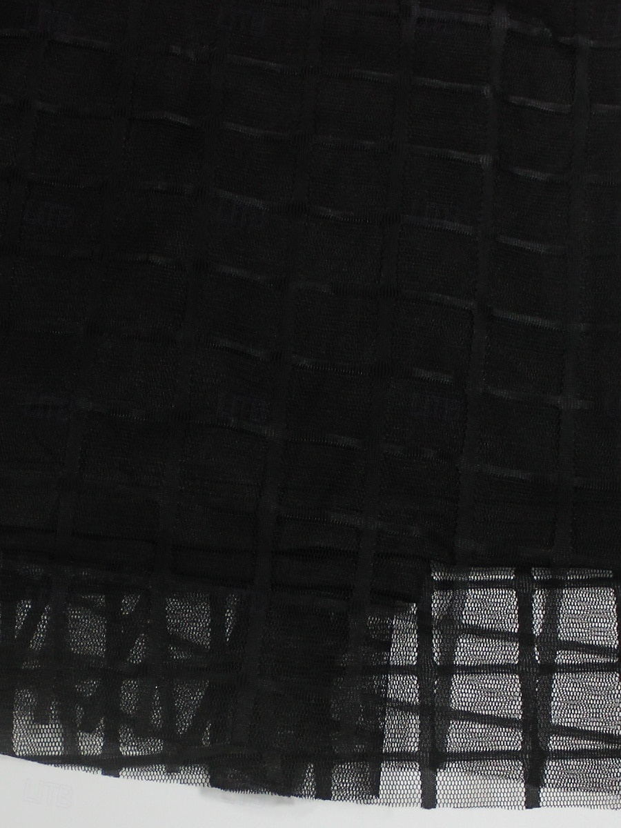 Dame الالتفاف A-linje Mote Fritid Midi Høy Midje Skjørt عادي Lomme Multi Layer Tyll Mikroelastisk Gate Daglig Svart Vår Polyester 2025 - $26.99 –P8