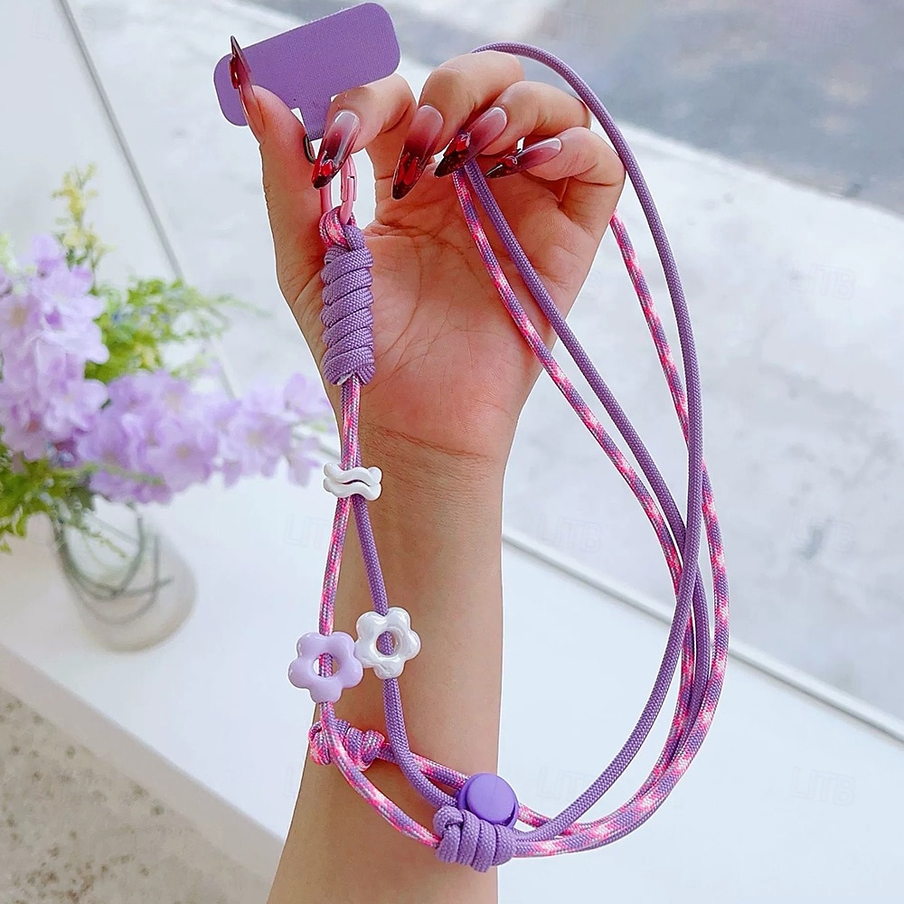 téléphone Coque Pour Cordons Universel avec Lanière Formes Géométriques Fleur Floral Polyester de 2025 ? $9.99 –P3