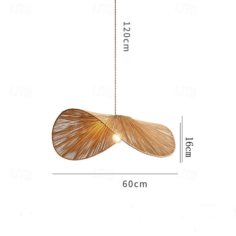 Pendant Lamp, Retro Industrial Style, for Restaurant, Bedroom, Woven Rope Art Lamp, Field Base, Ceiling Decoration, Ceiling Fixture 2025 - $349.99 –P4
