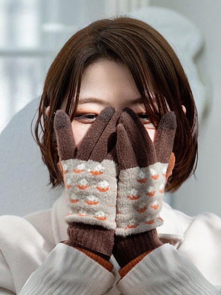 gants d'hiver tricotés pour femmes avec fonction écran tactile, mitaines en laine chaudes en plusieurs couleurs, cadeau de Noël pour l'extérieur, vêtements décontractés et de vacances de 2025 ? $14.99 –P3