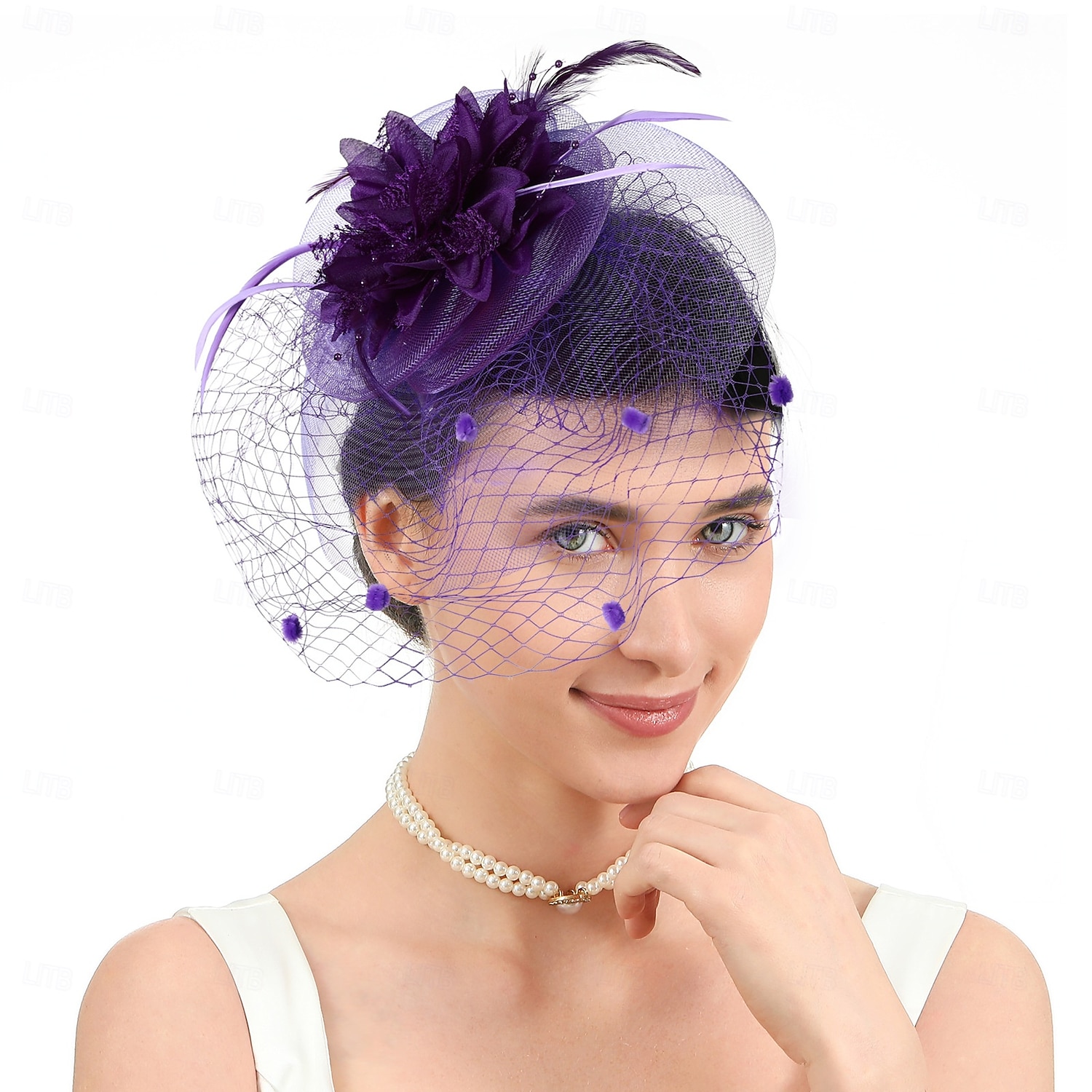 Fascinators Pluma Boda Vintage Con Gorra Celada Sombreros 2026 - $17.49 –P1
