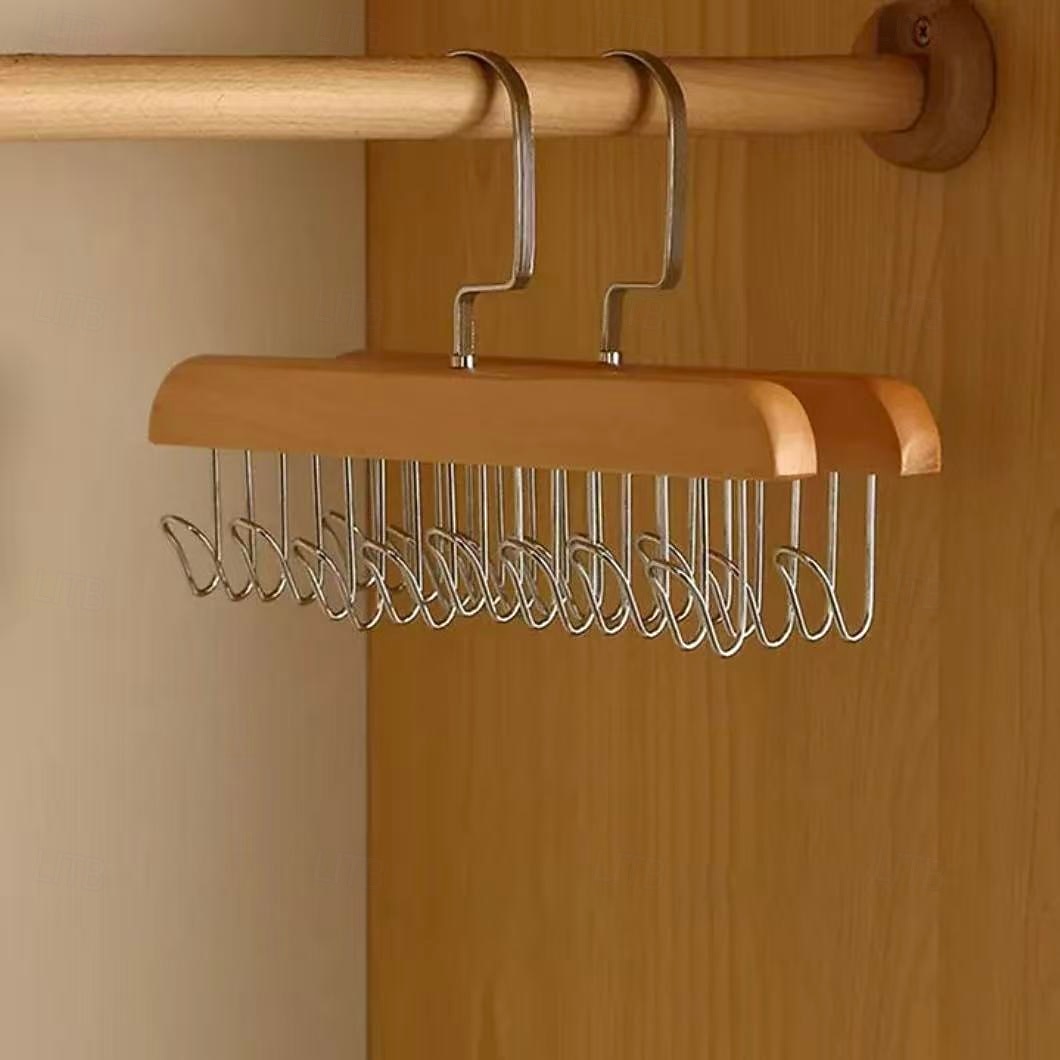 2 db-os csúszásgátló, többfunkciós fa kabátakasztó – falra szerelhető fogas kabátokhoz, sapkákhoz, táskákhoz, sálakhoz és övekhez, hálószobába &otthoni szervező 2026 - $9.99 –P7