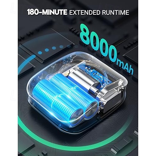 kannettava retkisuihku, 8000mah ladattava 5-puolinen imusuihkupumppu, 5 gallonan kokoontaitettava ämpäri, ulkosuihku vaellusrannalle, matkustamiseen, lemmikkien kylpyyn, autonpesuun, surffailuun 2026 - $130.99 –P7