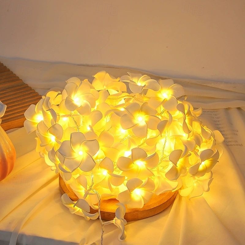 LED Blumen Feen-Lichterkette 1,5 m 10 LEDs 3 m 20 LEDs Batterie USB betrieben Warmweiß geeignet für Hochzeit romantische Heim Schlafzimmer Garten Balkon Dekoration 2026