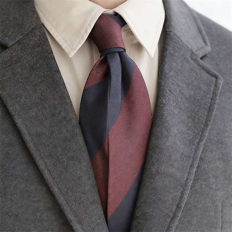 Hombre Corbatas Moda Clásico Contemporáneo moderno Estampado Rayas Fiesta de Boda Ropa Cotidiana 2026 - $6.99 –P6