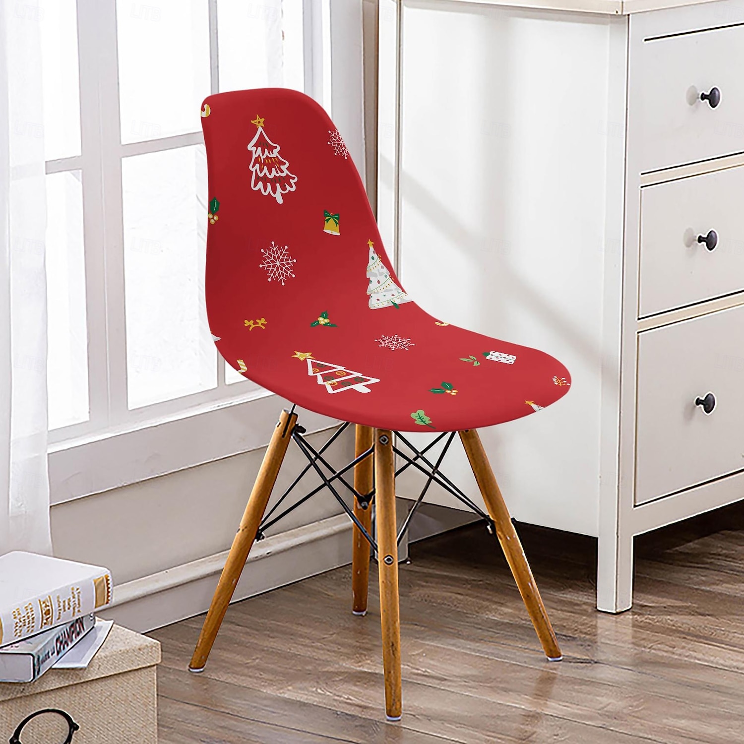 Coprisedie natalizi in seta di latte da 1/2/4/6 pezzi, coprisedie protettivi morbidi, altamente elastici e lavabili, sedie da pranzo decorative per feste, ristoranti e hotel del 2025 a $11.49 –P4