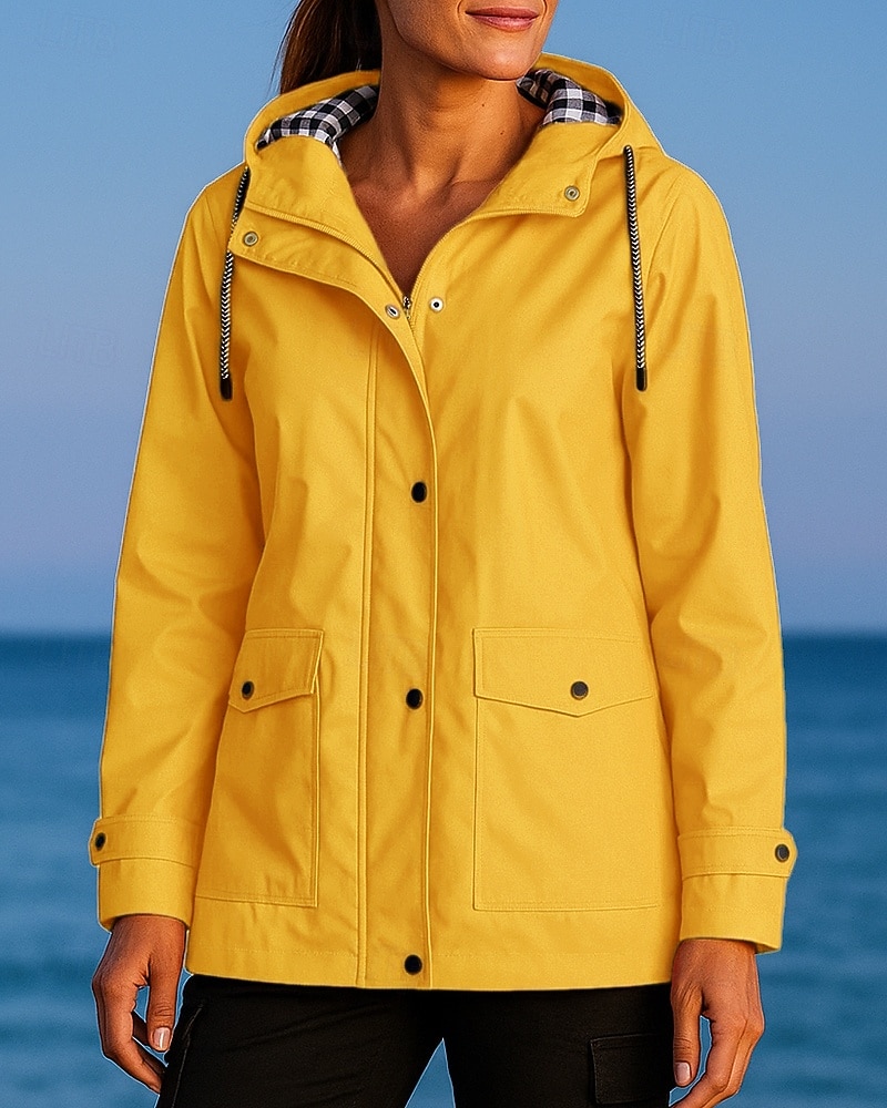 Новогодняя тематика Жен. Ветровка Куртка для активного отдыха Куртка для туризма и прогулок На открытом воздухе Водонепроницаемость С защитой от ветра Быстровысыхающий Легкость 2025 - $39.99 –P5