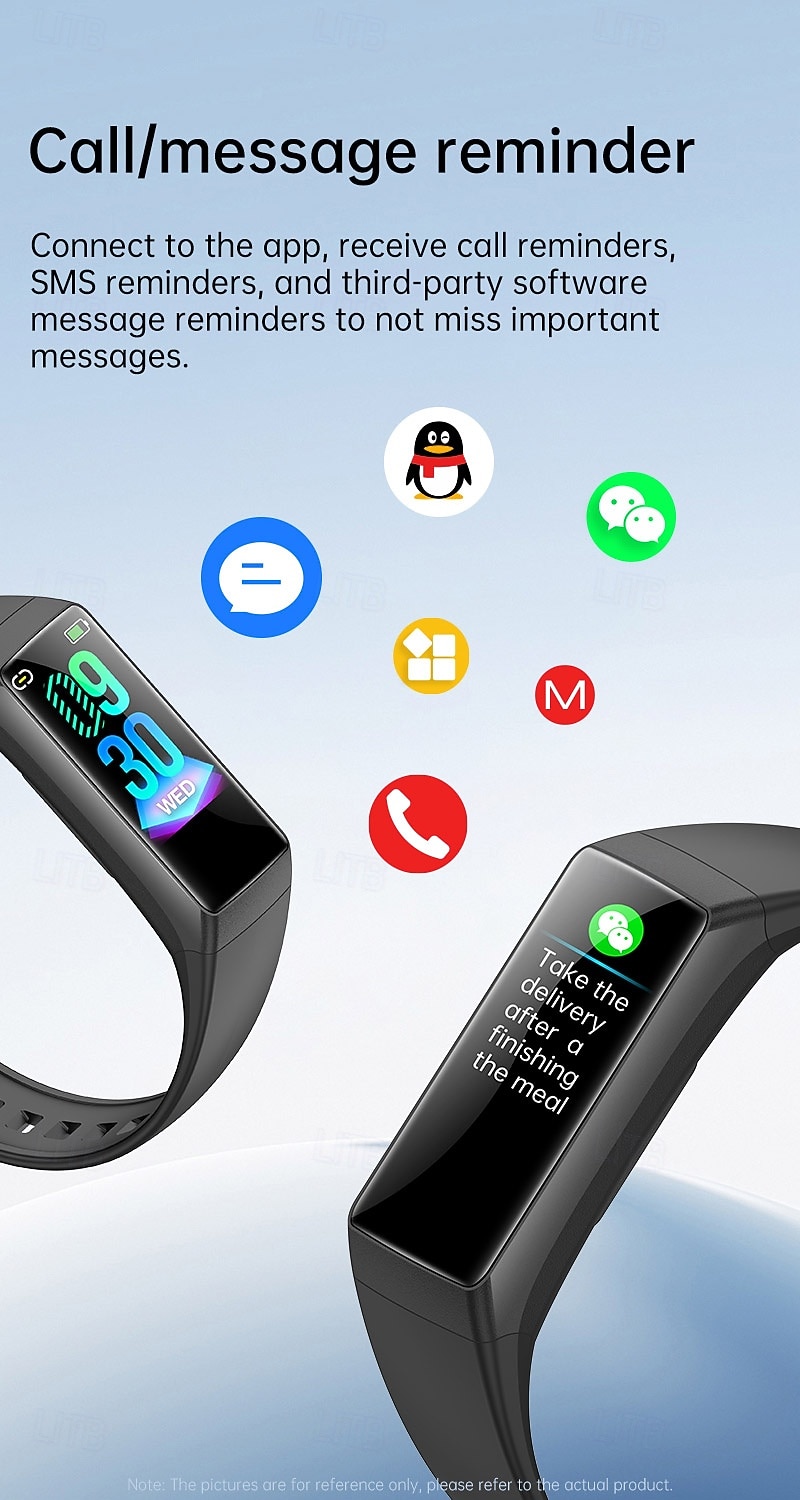 BK05 Smart Watch 0.96 inch Smart Band Fitness Bracelet Bluetooth Pedometer Call Reminder Fitness Tracker Compatible with Android iOS Unisex Long Standby Waterproof Media Control IP68 44mm Watch Case 2026 - $39.99 –P4