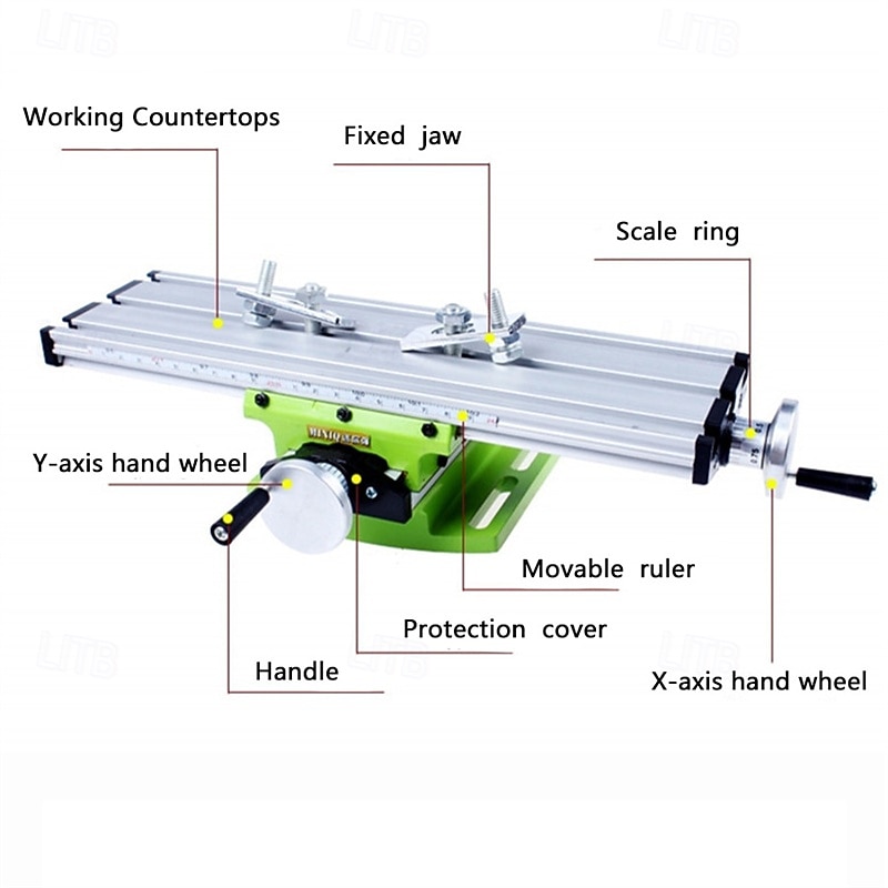 Mini Multifunction Drilling&Milling Machine Worktable Drill Vise Fixture Table Machine Tool for Bench Drilling Cross Slide Table 2026 - $100.99 –P8