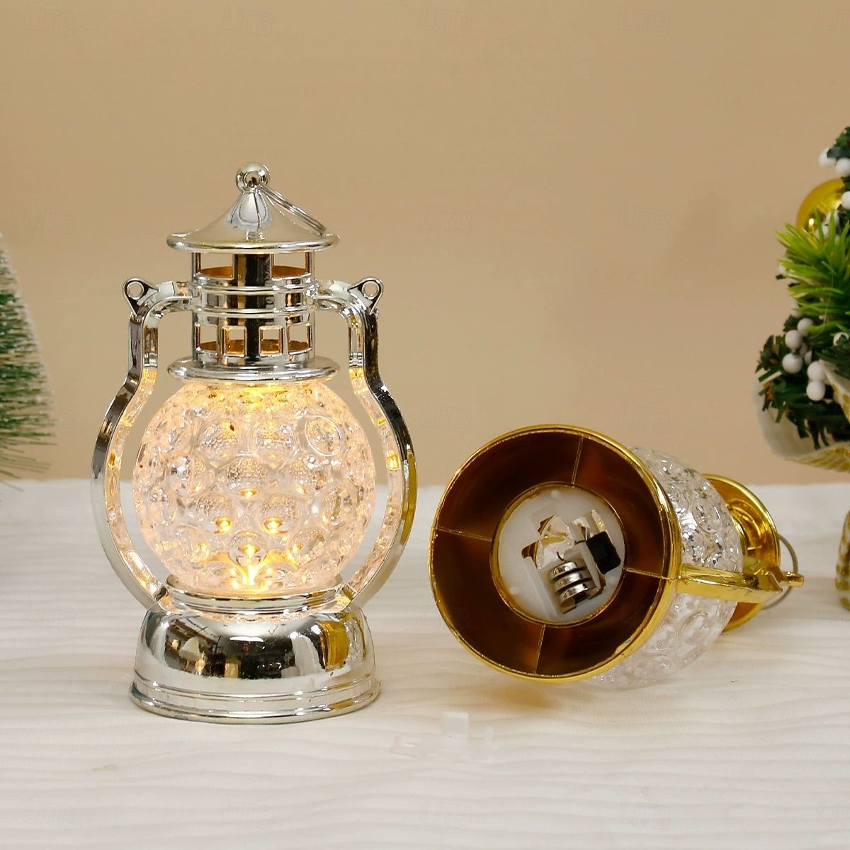1PC Christmas Creative LED Wind Lamp Retro Oil Lamp New Year Party Wedding Festival Birthday Decoration Night Light Battery Powered 2025 - CAD $12.99 –P6