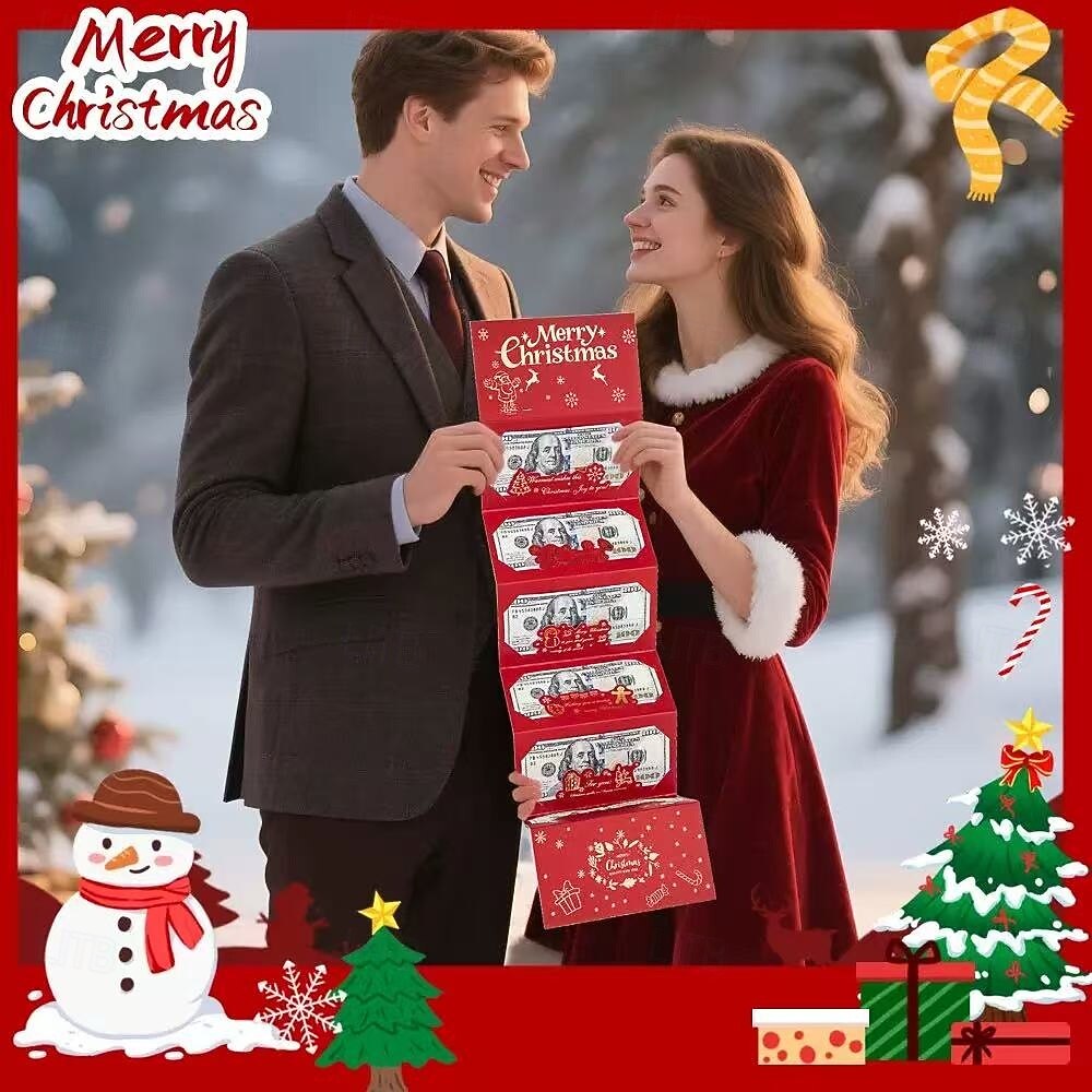 Christmas Money Gift Cards Envelope for Cash Gifts, Christmas Party Gifts Money Holder for Men Women Girl Boy 2025 - $21.99 –P6