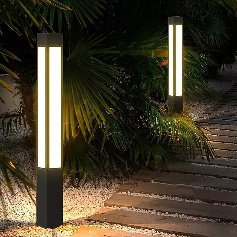 Уличное освещение газона, современные водонепроницаемые светодиодные светильники для дорожек, сада, виллы, наружные светильники для двора, наружные напольные светильники для ландшафтных работ, террас, 2025 - $139.99 –P3