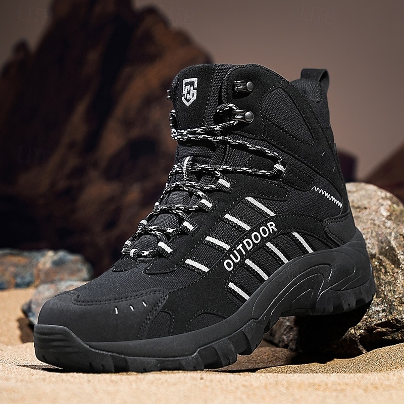męskie buty trekkingowe z antypoślizgową podeszwą, wytrzymałe buty trekkingowe do biwakowania, wspinaczki i wędrówek po szlakach 2026 - $69.99 –P1