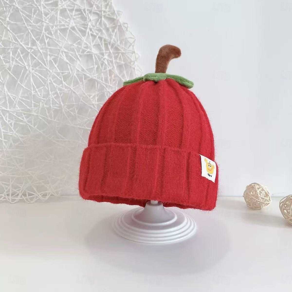 Stickad pumpamössa för barn på hösten, varm tjock vintermössa med hörselskydd, söt tecknad mössa för pojkar och flickor för utomhusresor, högtidsfest, födelsedagspresent 2025 - $9.99 –P10
