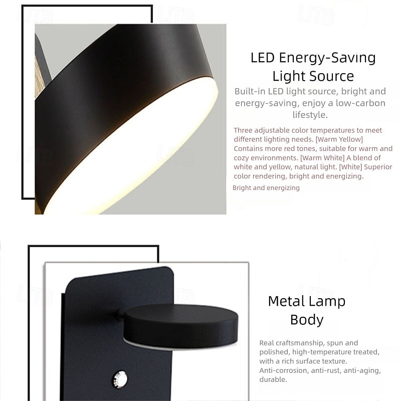 USB Mobile Charging Wall Light, Bedroom Bedside Lamp, Simple and Creative LED Lamp, LED Nordic Wall Lamp, for Living Room 2026 - $184.99 –P7