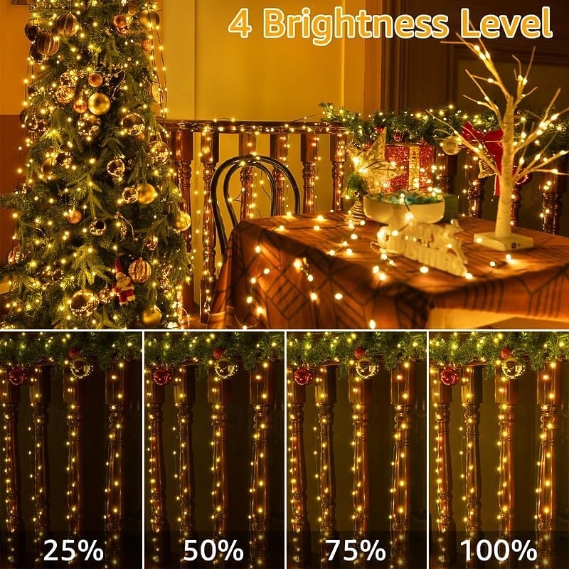 30m 50m 100M Lichterketten 300  500  1000 LEDs 2835 SMD 1 13 Fernbedienung 1 Set Warmweiß RGB Weiß Kupferdraht-Leuchten Weihnachtsbeleuchtung Party Urlaub Hochzeit 220-240 V 2026 - $25.99 –P7