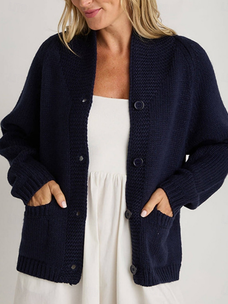 Γυναικεία Πουλόβερ Καθημερινό Μαλακή Ζώο Κοτλέ Κολάρο Πουκαμίσου Κουμπιά Πλεκτό Μακρυμάνικο Κανονικά μπλουζάκια Πλέκω ΕΞΩΤΕΡΙΚΟΥ ΧΩΡΟΥ Καθημερινά Σαββατοκύριακο Ρουμπίνι Βαθυγάλαζο Φθινόπωρο Χειμώνας 2025 - $39.99 –P3