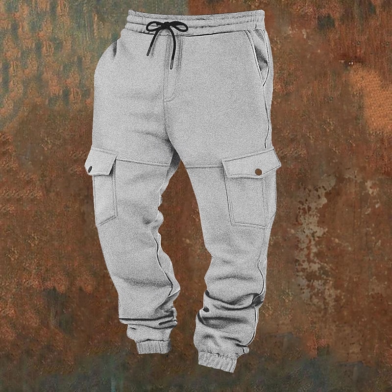 Hombre Pantalones de Deporte Pantalones de lana Persona que practica jogging Pantalones Pantalones de invierno Correa Bolsillo Cintura elástica Plano Comodidad Templado Deporte Diario Moda Casual 2026 - $20.99 –P5