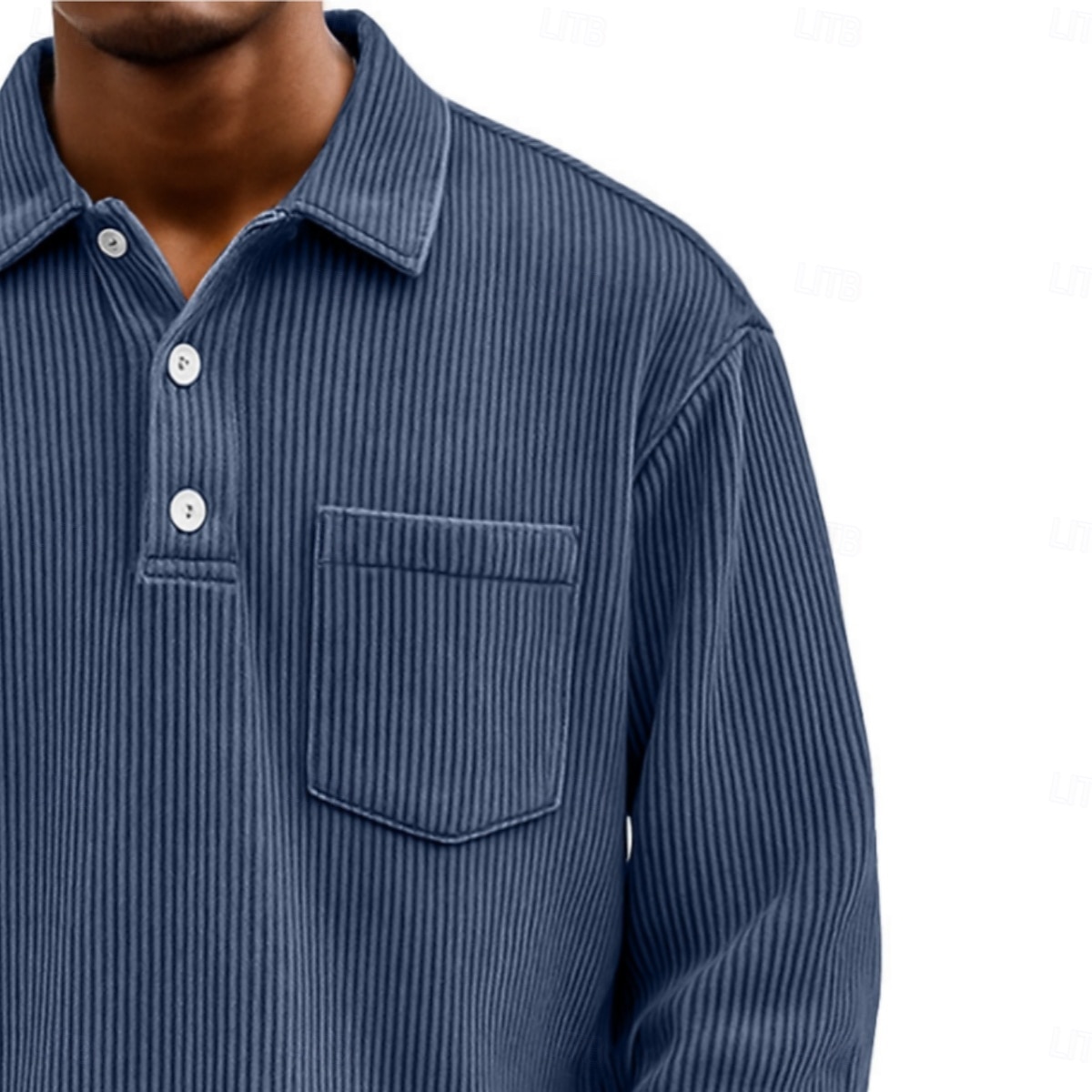 Men's Corduroy Shirt Textured Casual Sports Lapel Long Sleeve Fashion Basic Color Block Patchwork Buttons Fall Spring &  Fall Regular Fit Black Green Light Blue Navy Blue Khaki Corduroy Shirt 2026 - $25.99 –P2