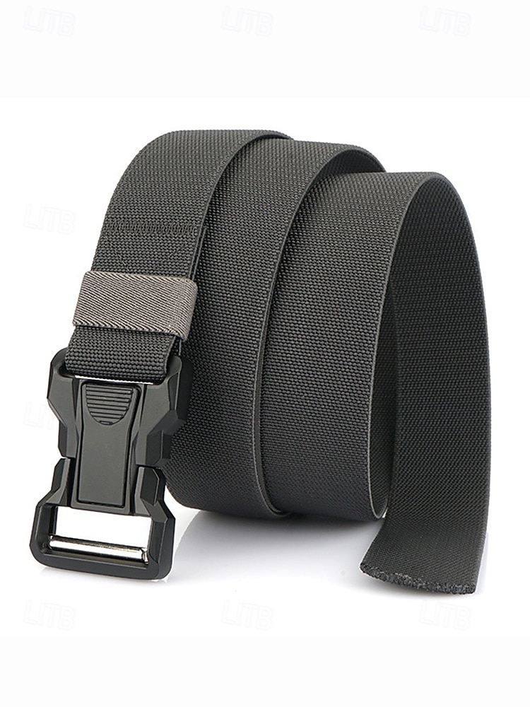 Ceinture tactique en nylon élastique pour homme avec boucle à dégagement rapide, ceinture en sangle réglable de style militaire pour la randonnée en plein air, le travail et le port quotidien de 2025 ? $14.99 –P5