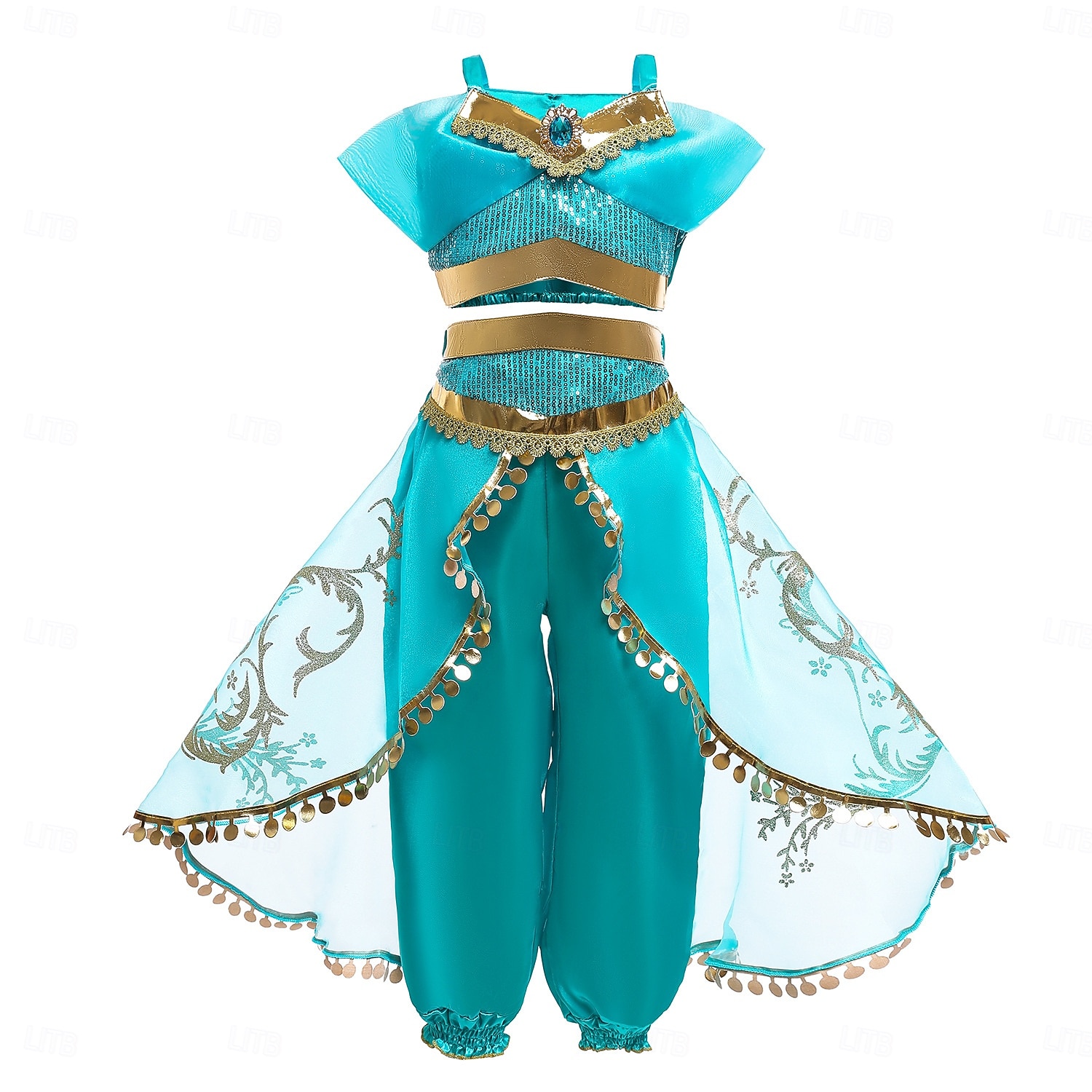Book Week 2026 Aladdin and the Magic Lamp Fairytale Princess Jasmine Theme Party Costume Dance Costumes Girls' Movie Cosplay Halloween Carnival Masquerade World Book Day Costumes 2026 - $42.99 –P1