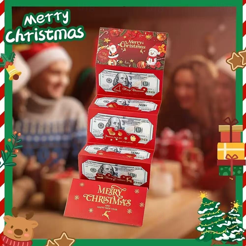 Christmas Money Gift Cards Envelope for Cash Gifts, Christmas Party Gifts Money Holder for Men Women Girl Boy 2025 - $21.99 –P13