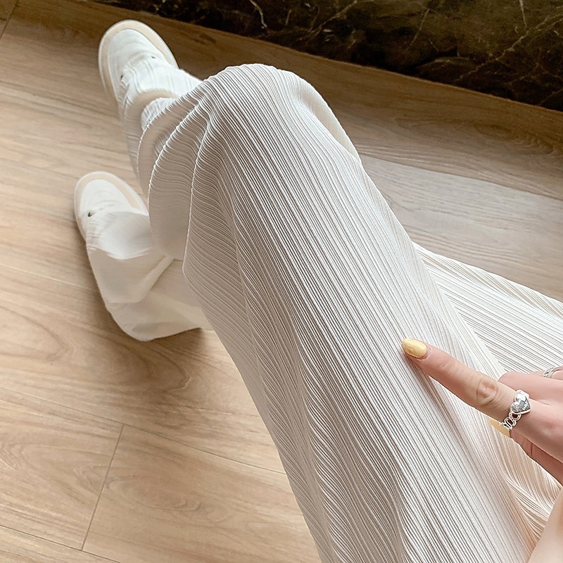 Per donna Gamba larga Pantaloni Pantaloni Palazzo Moda Streetwear Lunghezza intera Vita Alta Semplice Elastico in vita Traspirabilità Confortevole Streetwear Abbigliamento quotidiano Uscire Nero del 2025 a $14.99 –P1