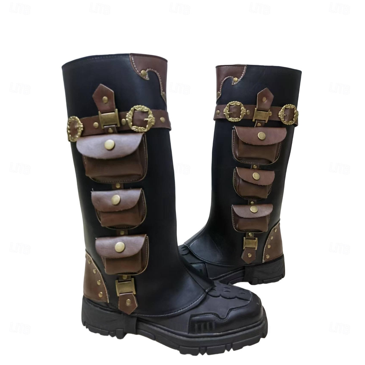 Retro Středověké Renesanční Návleky na boty Pirát Viking Křižák Elfí Maškarní kostým Pánské Pirát Steampunk předvečer Všech svatých Karneval LARP Dospělé Kryt obuvi 2026 - $55.99 –P3