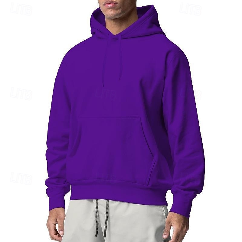 Per uomo Felpa con cappuccio Felpa con cappuccio in pile Felpa con cappuccio foderata in pile Aalbicocca Nero Bianco Giallo Rosa Con Cappuccio Semplice Sport & Outdoor Casuale Quotidiano Streetwear del 2025 a $17.99 –P15