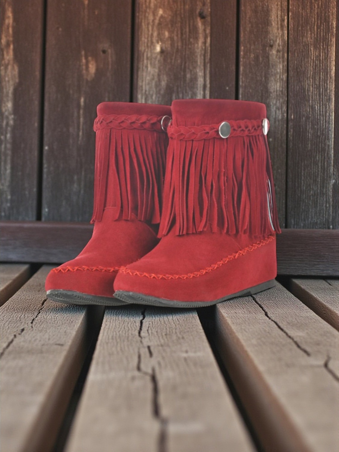 Women's Bohemian Fringe Moccasin Boots Soft Suede Flat Ankle Shoes with Retro Detailing for Casual Outfits and Everyday Wear 2026 - $54.99 –P6