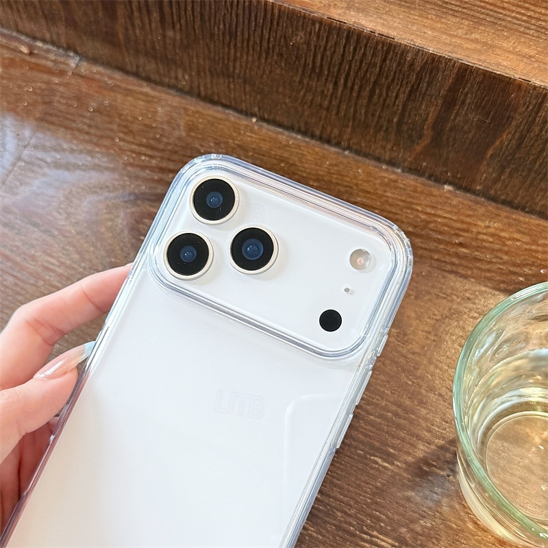 טלפון מגן עבור iPhone 17 Pro Max 17 Air 17 16 15 14 Pro Max Plus 13 Pro Max כיסוי אחורי שקוף עמיד בזעזועים אקרילי PC 2025 - $10.99 –P2