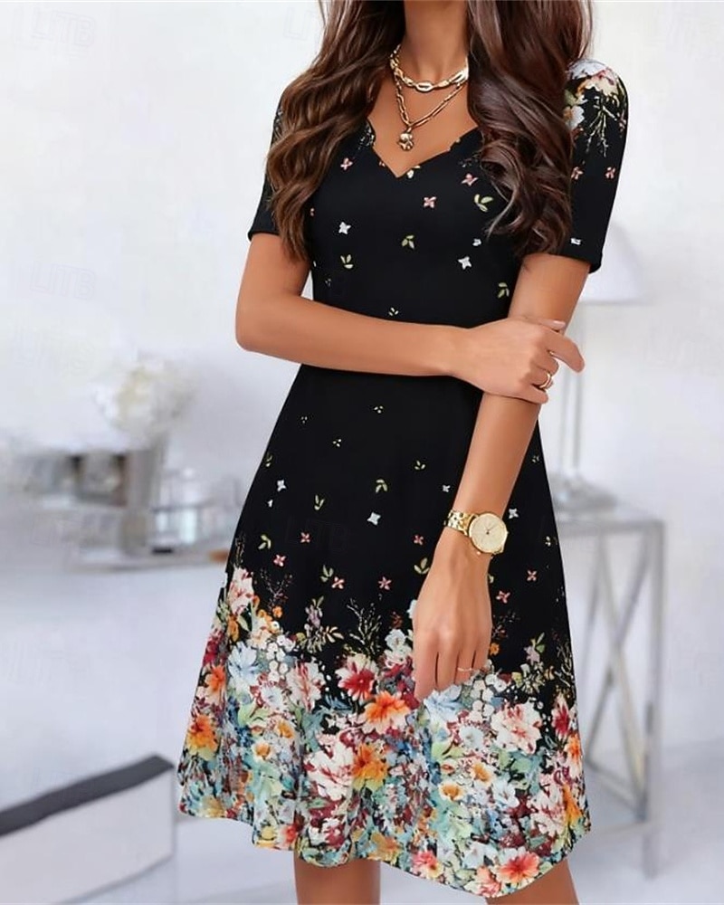 Dames Mini-jurk Zwarte jurk Casual jurk Zomerjurk Elegant Modieus