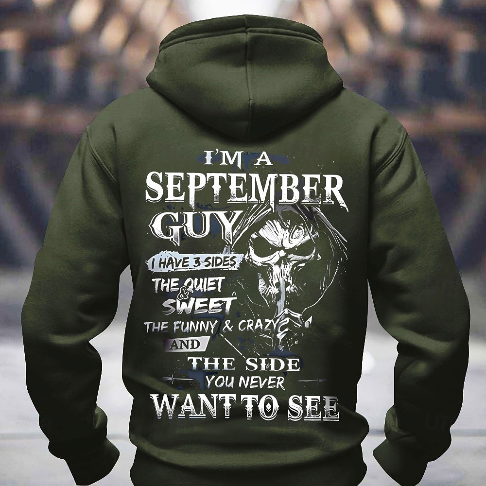 Felpa da uomo Settembre - "Ho 3 Lati Silenzioso Dolce Divertente Pazzo  Il Lato Che Non Vuoi Mai Vedere" Grafica Maniche Lunghe del 2026 a $28.99 –P3