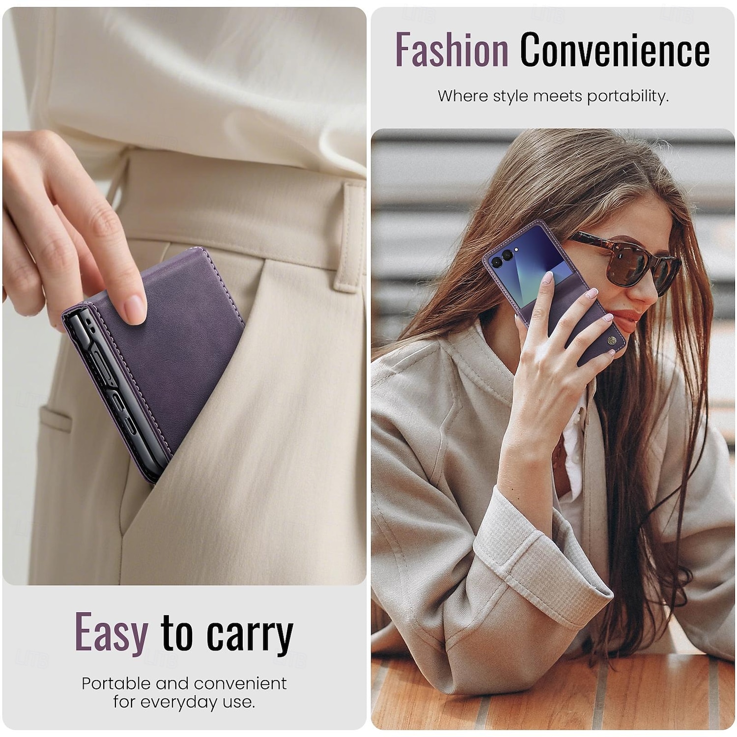 Handy Hülle Handyhüllen Für Samsung Galaxy Z Flip 7 Magnetische Adsorption Brieftaschenhülle Magnetisch Vollschutz Ständer TPU PU-Leder 2026 - $15.99 –P10