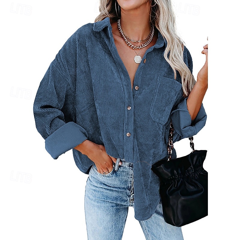 Dam Sherpajacka Bekväm Andningsfunktion Ficka Elegant Ledigt Slät Semester Gata Ledigt Dagliga kläder Enkelknäppt Normal Nedvikt Normal Långärmad Ytterkläder Vit Rodnande Rosa Rubinrött Vår Höst 2025 - $29.99 –P7