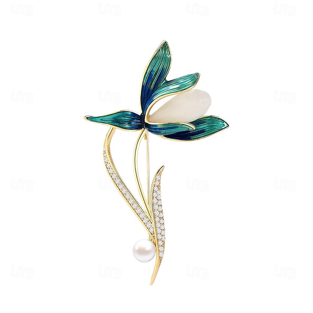 Brooches Classic Retro Geometrical Flower Elegant Fashion Personalized ...