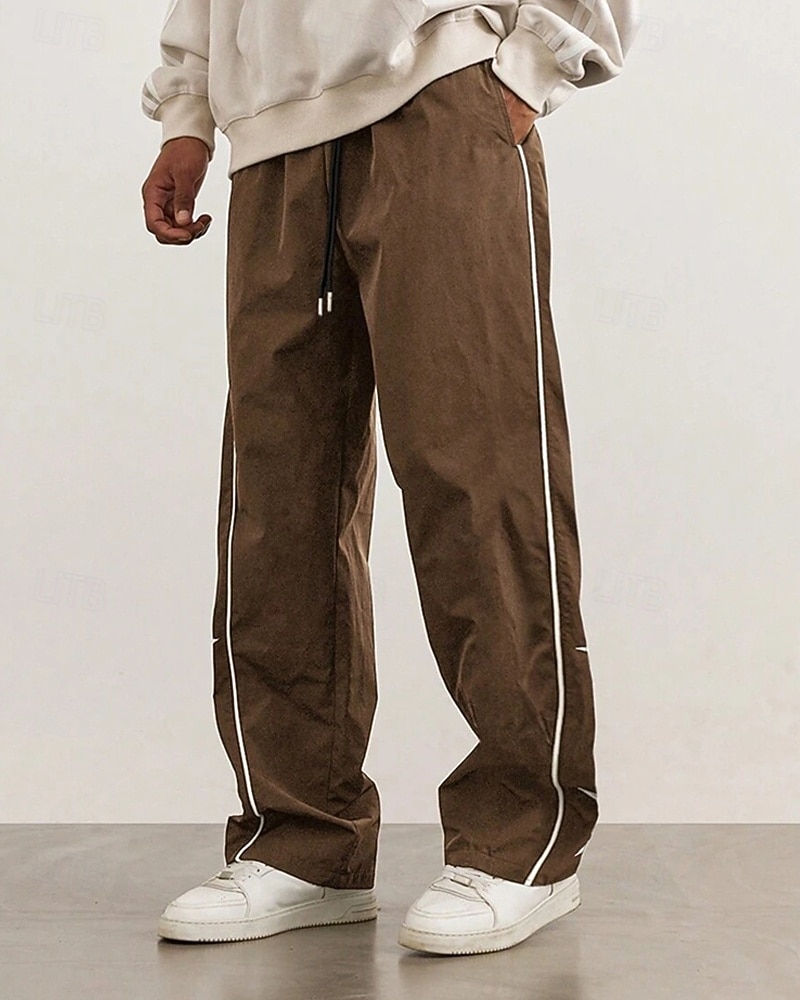 Ανδρικά Παντελόνια Τεχνολογικά παντελόνια Casual παντελόνι Κορδόνι Τσέπη Ελαστική μέση Stea Άνεση Υπαίθρια Αθλήματα Καθημερινά Μοντέρνα Καθημερινό Μαύρο Βαθυγάλαζο Μικροελαστικό 2026 - $22.99 –P10