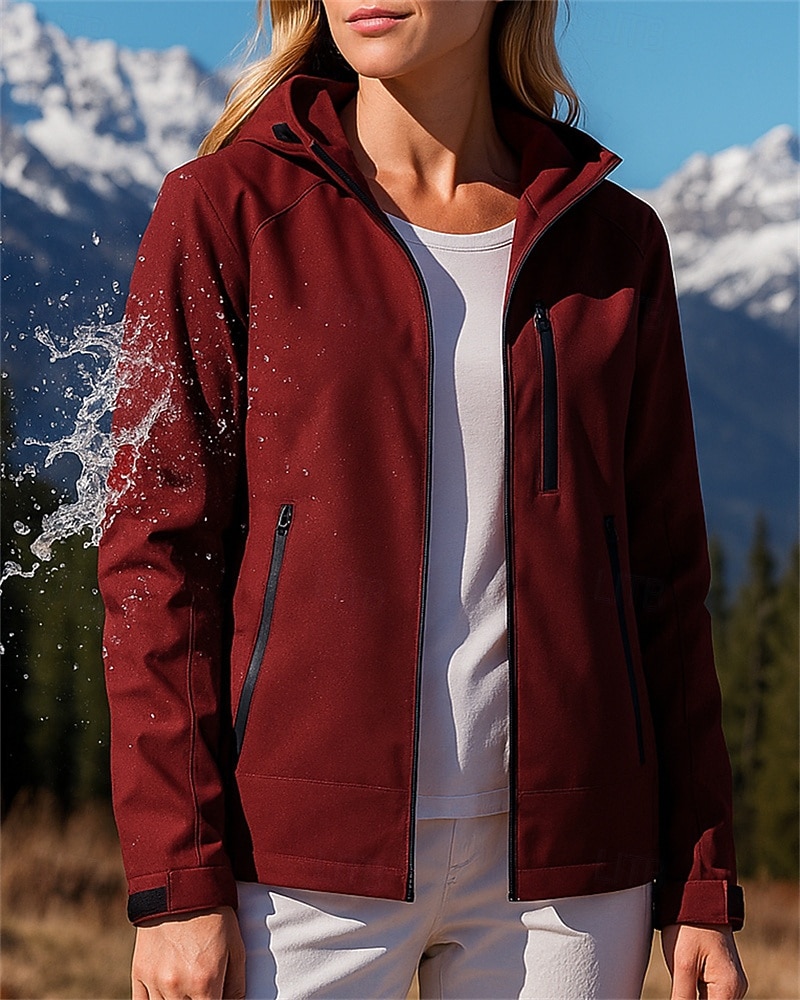 Dámské Venkovní bunda Dağcı Ceketi Dağcı Rüzgarlığı Venkovní Voděodolný Větruvzdorné Turistické oblečení Turistické oblečení Jaro Podzim sako Lov Lezení Kempování a turistika Pevná barva Černá Bíl 2026 - $32.99 –P3