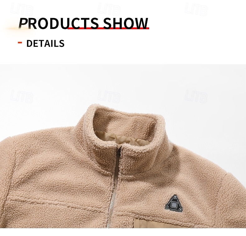 Giacca in pile da uomo, giacca riscaldata, formale, da casa, tascabile, autunno inverno, tinta unita, attiva, neutra, colletto della camicia, giacca nera kaki normale (batterie non incluse) del 2025 a $111.99 –P6