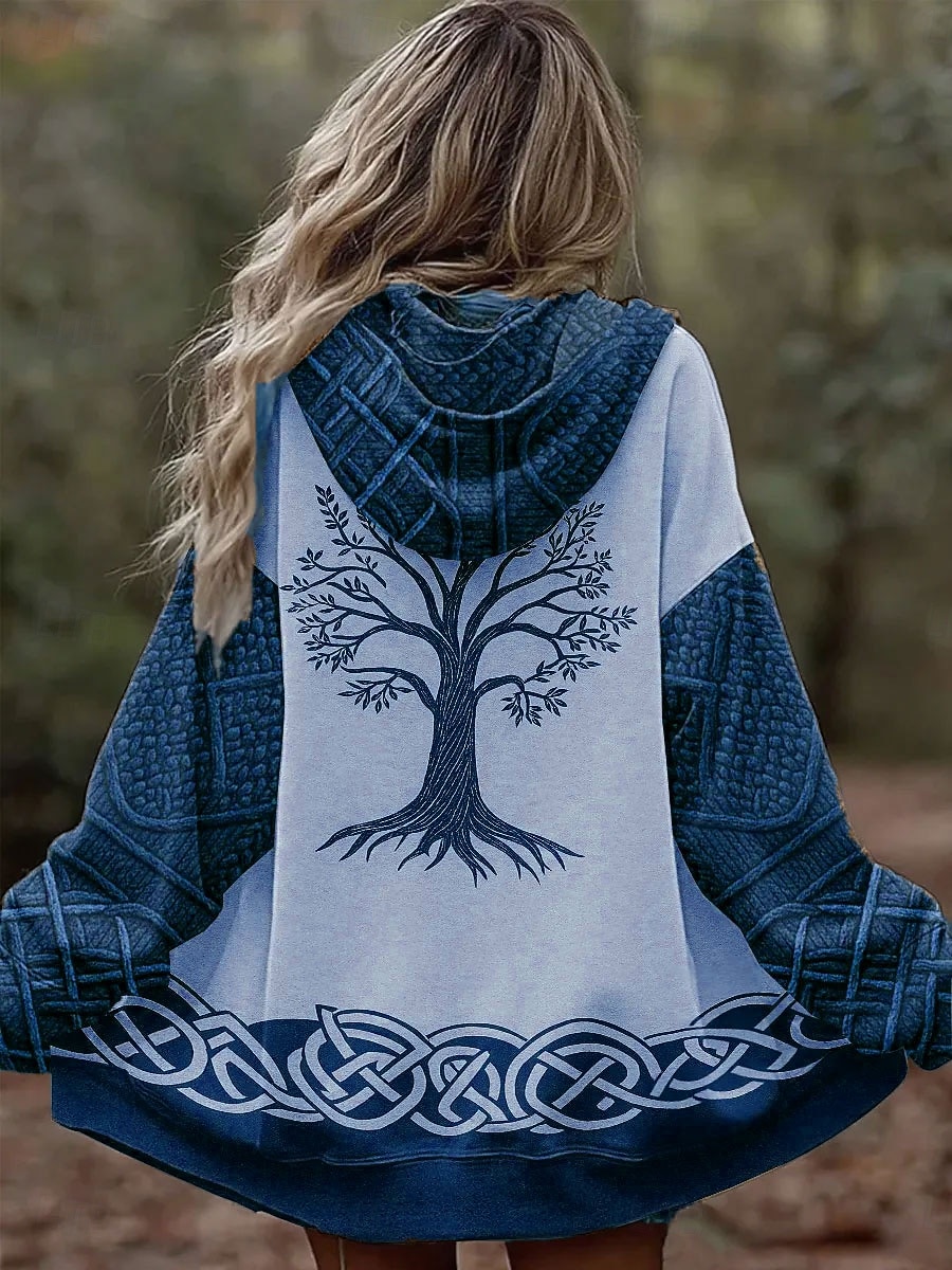 Pentru femei Hanorace cu fermoar Grafic Geometric Tribal Punk Activ Epocă Manșon Lung Capișon Topuri obișnuite Casual Casă Zilnice Albastru piscină Mov Maro Trifoi Toamnă Iarnă 2026 - $42.99 –P3