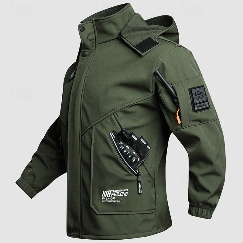Per uomo Giacca da escursionismo Giacca in Pile Giacca imbottita Set termico Inverno All'aperto Calore Termico Antivento Top Nero Verde Grigio del 2025 a $52.99 –P8