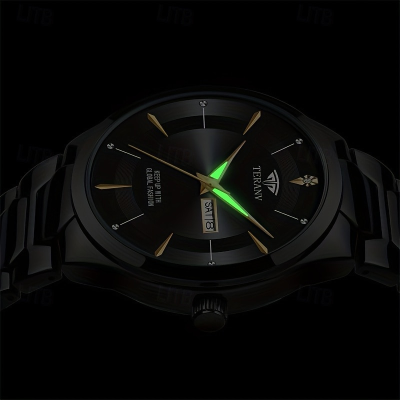 un nuovo orologio da uomo originale in stile business px7 orologio al quarzo luminescente resistente all'acqua con indicazione di data e giorno alla moda casual e versatile regalo ideale per la vita e del 2025 a $17.99 –P5