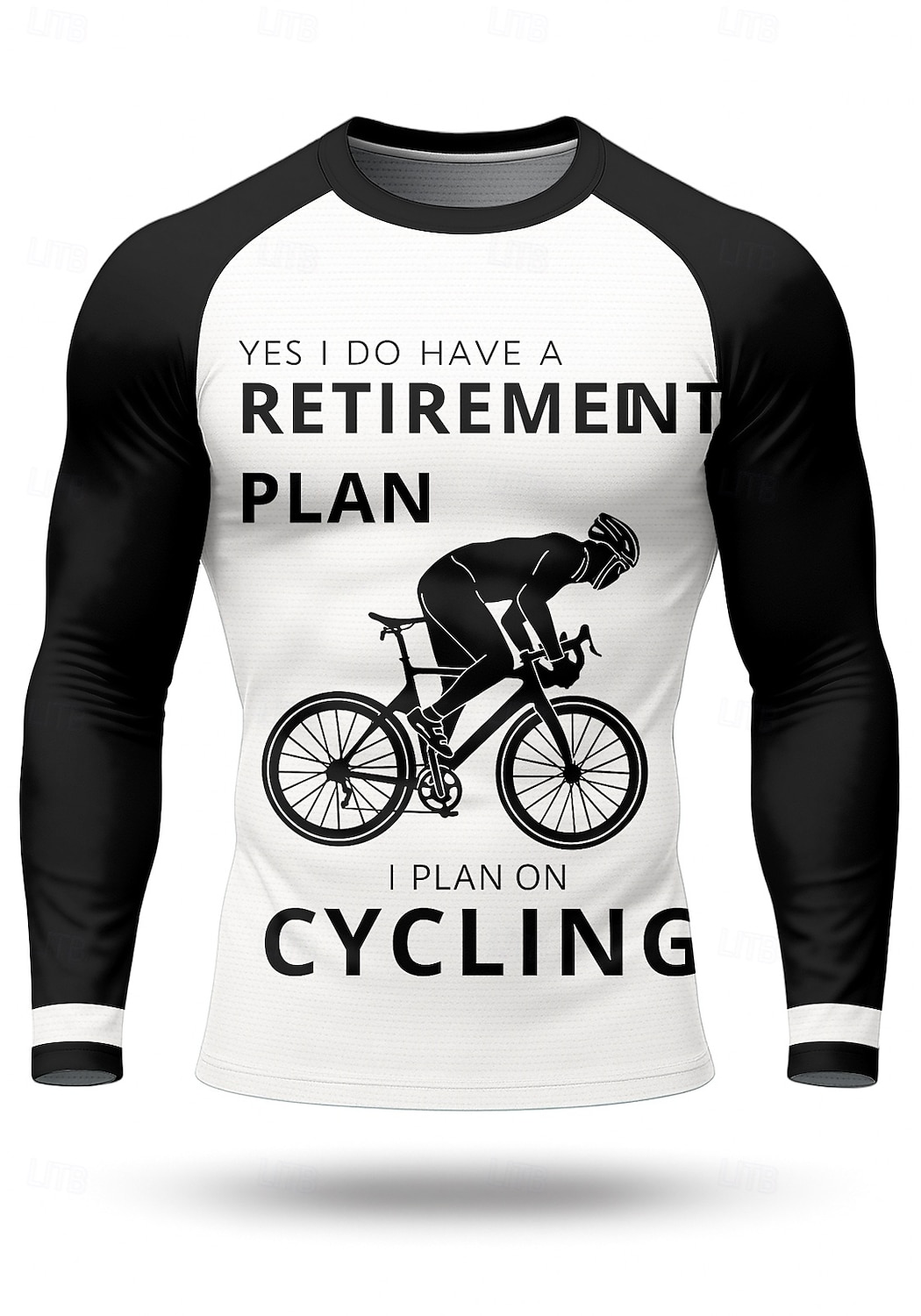 Homme Maillot de cyclisme Maillot de descente Géométrique Lettres & Chiffres manche longue Cyclisme Maillot Top avec 3 poches arrière Séchage Rapide Doux Confortable Évacuation de l'Humidité Des de 2025 ? $20.99 –P1