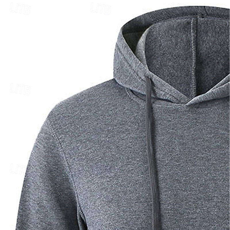 Hombre Sudadera Sudadera Con Capucha Sudadera con capucha de lana Negro Blanco Amarillo Rosa Verde Ejército Con Capucha Plano Bolsillo Deporte Casual Diario Ropa de calle Fresco Ropa deportiva 2025 - $17.99 –P16