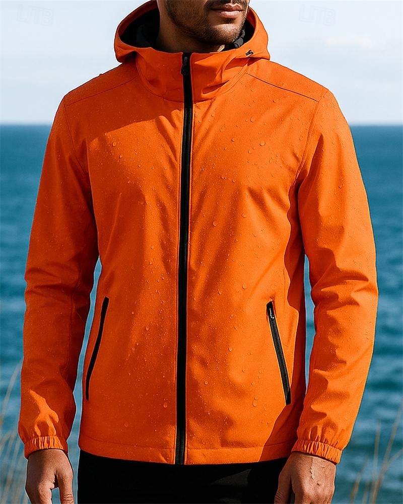 Miesten Tuulitakki Softshell-takki Vaellustakki Ulko- Vedenkestävä Tuulenkestävä Vaellusasut Vaellusvaatteet Syksy Topit Telttailu / Retkely / Luolailu Juoksu Yhtenäinen väri Musta Punainen Sininen 2025 - $35.99 –P1