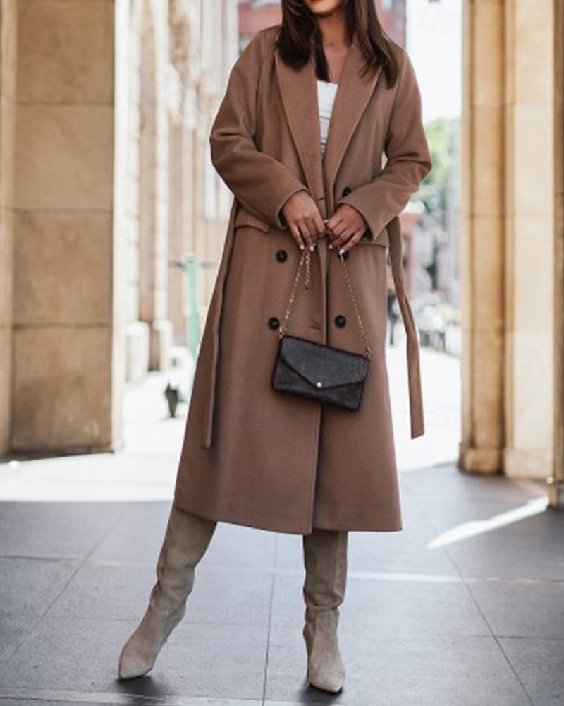 Női Hétköznapi dzseki Melegen tartani Kényelmes Zseb Gombok Divat Szabadtéri Sima Alkalmi Hétvége Egysoros Szokványos Hajtóka Normál Hosszú ujj Felsőruházat Fekete Fehér Arcpír rózsaszín Ősz Tél 2025 - $26.99 –P9