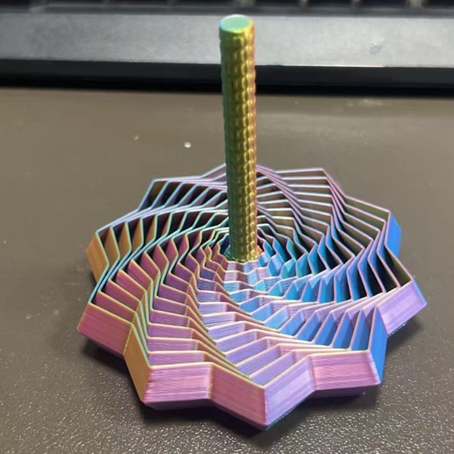 Расширьте сенсорную игрушку-звездочку для снятия стресса в форме шестиугольной звезды с ручкой, напечатанную на 3D-принтере, спиралевидный дизайн в виде сот для концентрации и снятия беспокойства. 2026 - $13.99 –P22